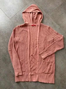 s.Oliver Strickjacke Cardigan Gr. 34 (S/M) rosa/rosé mit Kapuze, offen - Bild 1 von 4