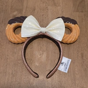 Cerchietto per adulti orecchie con fiocco Disney Parks Churro Minnie Mouse - Foto 1 di 2