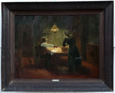 CHARLES LIEBERT 19. Jh. - GROSSE & SCHÖNE LEINWAND ZUM RESTAURIEREN - DAS... - Bild 1 von 4