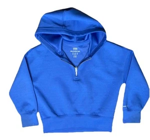 Niñas Abercrombie Niños YPB Activo Recortado Cuarto Cremallera Sudadera con Capucha Talla 7/8 Azul - Imagen 1 de 5
