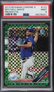 Bowman Chrome X Prospects Mitchell White Rookie 2019/31 #BCP-172 PSA 9 - Imagen 1 de 2