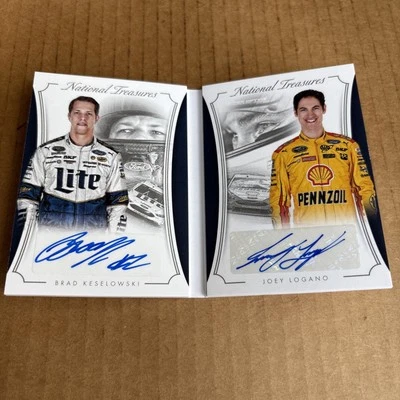 2016 National Treasures BOOKLET DUAL AUTO SP /99 Keselowski/Logano #DS-PEN (f3) - Image 1 of 4