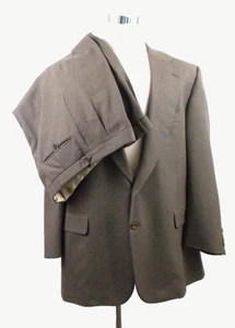 Paul Stuart Brown Suit Men 45L 36x30 SB Edward Wool Two Button Double Vent Lined - Picture 1 of 15