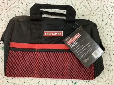 *New! Craftsman/Large Mouth Tool Bag/13”/6 pocket Black & Red/937535 - Image 1 of 3