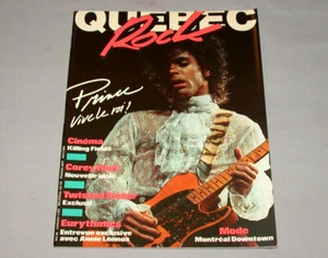 Revista de entretenimiento francés Quebec Rock febrero 1985 con Prince en portada - Imagen 1 de 1