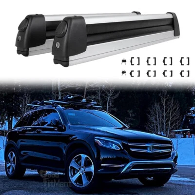 Soporte portaequipajes de techo de montaje para portaesquís Mercedes Benz W204 C200 C250 C350 + cerradura Foto 1 de 4