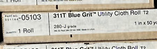 New 3M 280J BLUE GRIT Utility Cloth Shop Roll 1"x50 Yds 05103