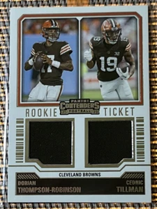 2023 Panini Contenders Cedric Tillman Dorian Thompson-Robinson #DS-7 Rookie RC - Picture 1 of 2