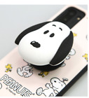 Peanuts Snoopy Phone Holder Grip Tok - Charlie Woodstock Lucie - Silicone +Track
