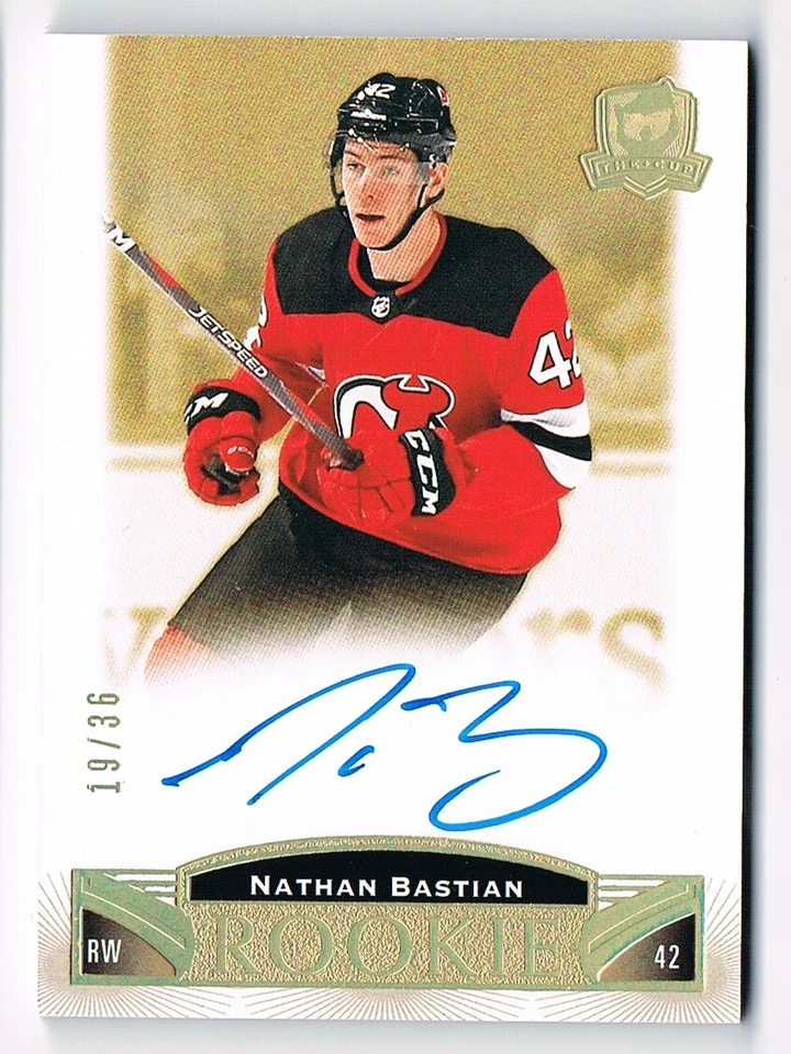  2019-20 The Cup Rookie Autograph Gold Spectrum #134 Nathan Bastian 19/36 !! - Image 1 of 1