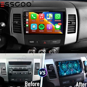 Radio de coche estéreo GPS Carplay 2+32G Android 14 para Mitsubishi Outlander 2006-2012 Android 14 - Imagen 1 de 14