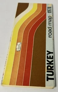 SELTENE 1966 Türkisches Ministerium für Tourismus und Information Karte der Türkei - Bild 1 von 2