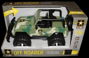 Official U.S. Army Off Roader Jeep Vehicle Lights/Sounds 1:16 Scale MIB Toy USA! - Bild 1 von 1
