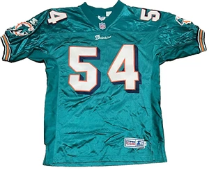 Starter Zach Thomas Miami Dolphins Authentic Teal NFL Football Jersey sz. 46 vtg - Picture 1 of 6