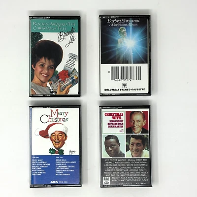 Brenda Lee Streisand Bing Crosby Nat King Cole Dean Martin - Christmas Cassettes - Image 1 of 4