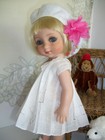 10' Tonner Ann Estelle, Patsy, Linen 'Madeira' Hanky Dress, Hat and Half Slip