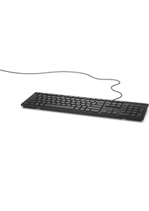 Dell KB216 RX6RM 9DMCC USB UK layout multimedia low profile Desktop Keyboard - Picture 1 of 5