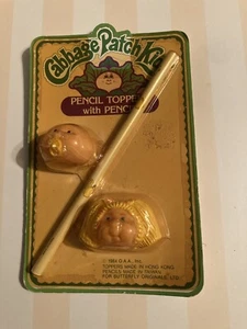 VINTAGE 1984 BUTTERFLY CABBAGE PATCH KIDS PENCIL TOPPERS W PENCIL NEW Sealed - Bild 1 von 4