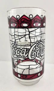 Vintage Coca-Cola Tiffany Stil Bunt Trinkglas Hardee's Promotion - Bild 1 von 3