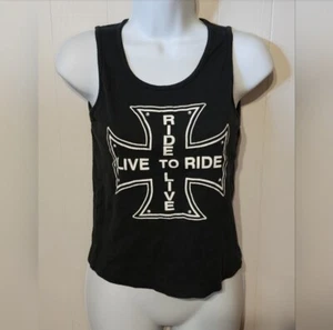 Live to Ride Ride to Live Tank Top schwarz Large Motorrad QH A170 - Bild 1 von 3