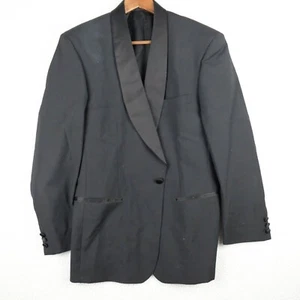 Yves Saint Laurent Tuxedo Mens 40R Black Formal Black Tie Luxury - Picture 1 of 16
