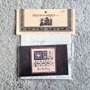 Told In A Garden THE QUILTING Cross Stitch Pattern TG1 Amish Vintage - Picture 1 of 4