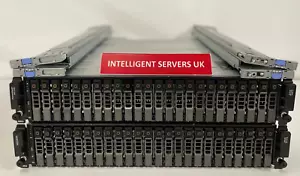 Dell PowerVault MD3820i 57.6TB 10K (48x 1.2TB) Dual 10G iSCSI with expansion SAN - Picture 1 of 3