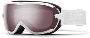 Gafas de snowboard de esquí Smith Optics para mujer Virtue, eclipse blanco, espejo de encendido - Imagen 1 de 2
