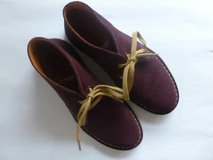 Real leather safari laced shoes 37/EU, scarpe safari camoscio tg 37 vinaccia - Foto 1 di 7