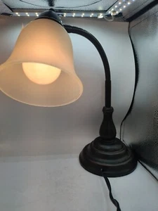 Decorative Retro Bronze Color Heavy Duty Desk Lamp 15 Inches Tall 7 Inch At Base - Picture 1 of 8