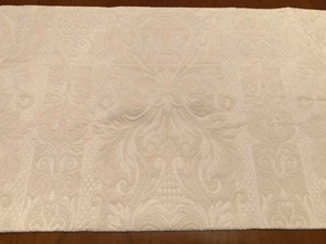 Maßgeschneidert weiß/creme gesteppt Jacquard Fenster Header-Valance - Bild 1 von 7