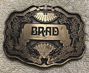 Brad Belt Buckle - 1975 Name Buckle - Vintage Oden - Picture 1 of 5