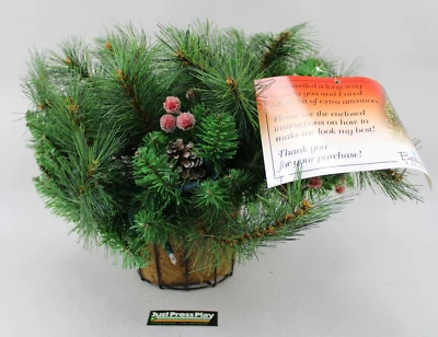 Bethlehem Lights 16" Christmas Overlit Hanging Basket NIB/NOS - Image 1 of 4