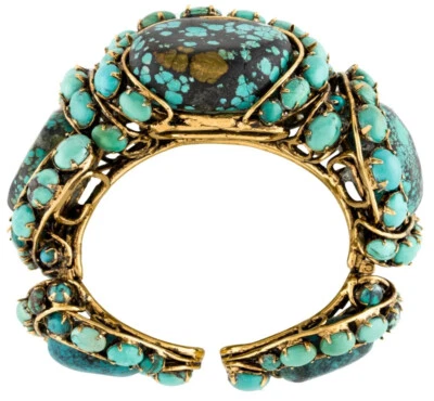 Brazalete brazalete IRADJ Moini color turquesa piedras preciosas gyuhji Foto 1 de 4