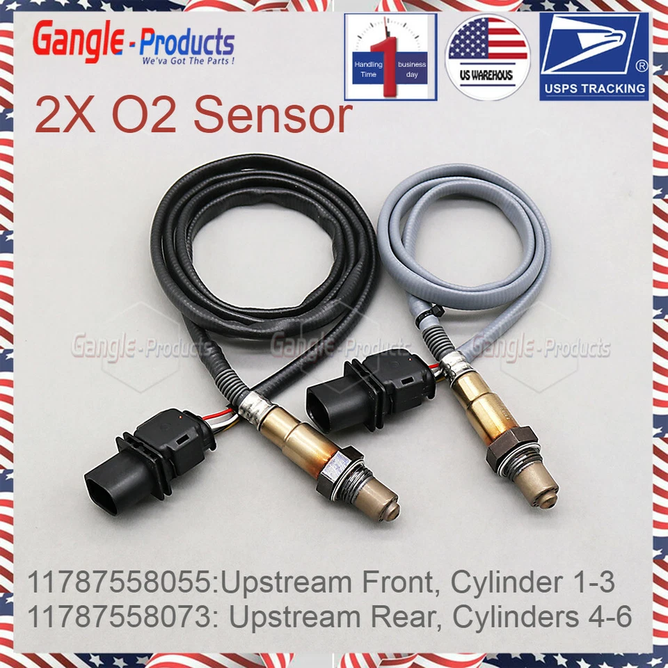 2x Oxygen O2 Sensor for BMW 125i 325xi 328xi 330xi 525li Upstream Cyl 1-3, 4-6 Foto 1 de 4