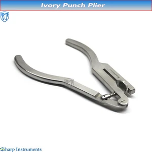 Ivory Rubber Dam Punch Forceps Ivory Punch Pliers Orthodontic Endodontic Pinces - Picture 1 of 3