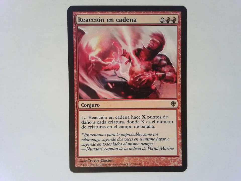 Reacción en cadena  Chain Reaction	 Worldwake - Magic the Gathering MTG Red - Image 1 of 2