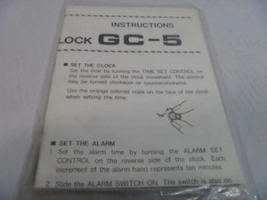 Horloge Icom GC-5 World manuelle d'origine - Photo 1/2