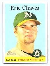 2007 Topps Heritage Eric Chavez #299   Oakland Athletics