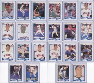 Cleveland Indians 1990 Fleer Baseball Team Set 22 Cards - Picture 1 of 9