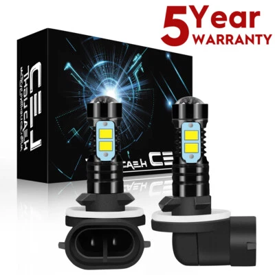 Bright White 881 LED Headlight Bulbs 6000K for Polaris RANGER 500 2008-2022 - Image 1 of 4