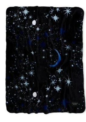 Manta Sherpa Victoria's Secret NUEVA constelación negra  Foto 1 de 3