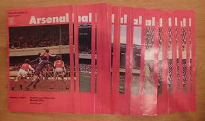 Arsenal Home Programmes 1976/77 - Select from the drop down menu - Picture 1 of 1