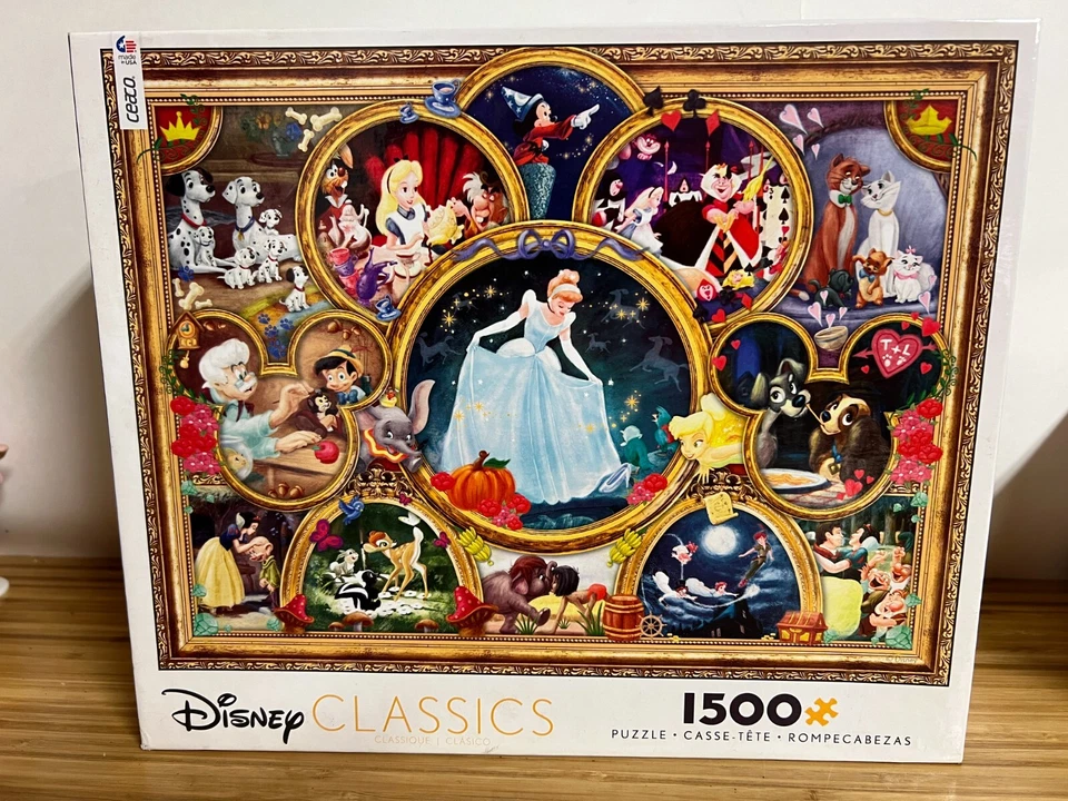 Disney Classics Collage Jigsaw Puzzle 1500 Pc Dreams Collection 32x24” USA - Image 1 of 4
