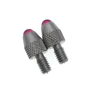 2 Pcs Ruby Ball Point Contact Point For Digital Dial Indicator 4-48 UNF Thread - Picture 1 of 5