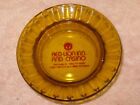 Vintage Red Lion Inn And Casino Glass Ashtray   Elko Nv   Amber Color