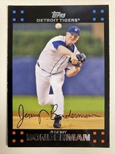 JEREMY BONDERMAN 2007 TOPPS DETROIT TIGERS BASEBALL CARD