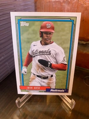 2021 Topps Update Series T92-49 Juan Soto 1992 Redux Insert Card - Image 1 of 2