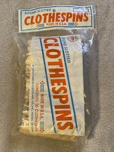Pack de 30 pinzas para ropa Forster MFC de colección redondas de madera nuevas en paquete hechas en EE. UU. - Imagen 1 de 5