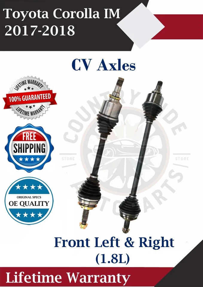 Nuevos ejes CV delanteros OE para Toyota Corolla IM 2017-2018 1,8 L garantía de por vida Foto 1 de 4